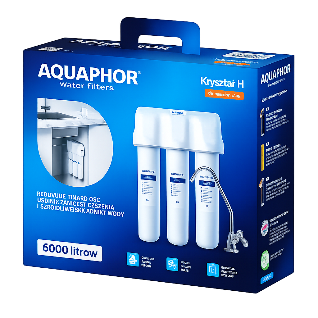 AQUAPHOR Crystal H | Filtro acqua sottolavello con addolcimento