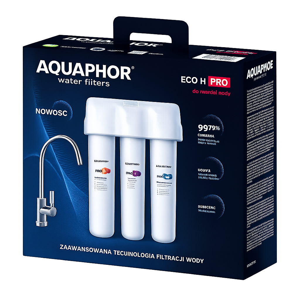 AQUAPHOR ECO H Pro | Filtro acqua sottolavello con addolcimento e protezione antibatterica