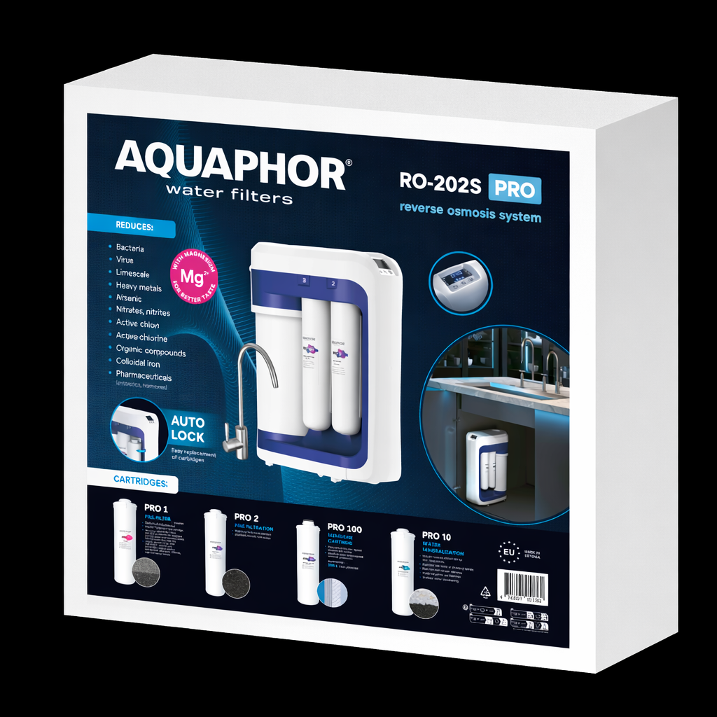 Depuratore acqua a osmosi inversa sottolavello AQUAPHOR RO-202S Pro