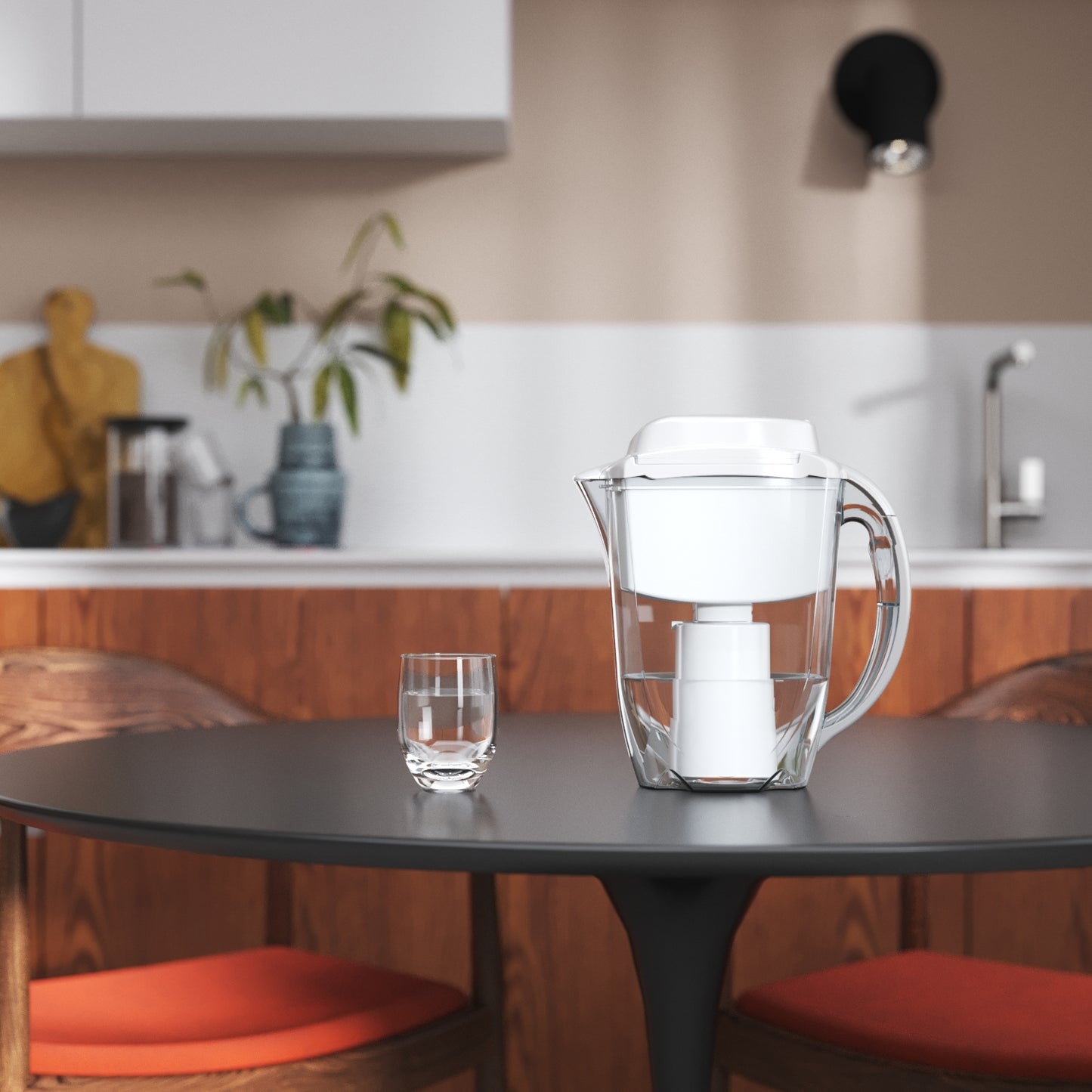 AQUAPHOR J. SHMIDT 500 Caraffa Filtrante Smart 2,8 L | 500 L | Protezione da Batteri e Cisti