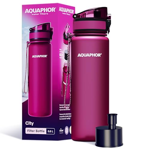 Kit AQUAPHOR City 0,65 L borraccia Filtrante con 3 Cartucce, fino a 450 L