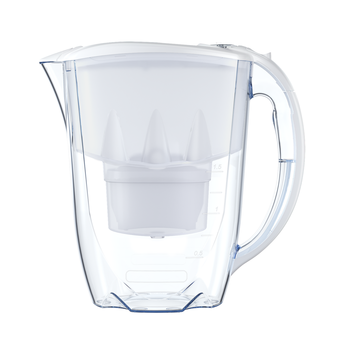AQUAPHOR Amethyst Maxfor+ Caraffa Filtrante 2,8 L | Coperchio Scorrevole | Contatore Meccanico | 200 L