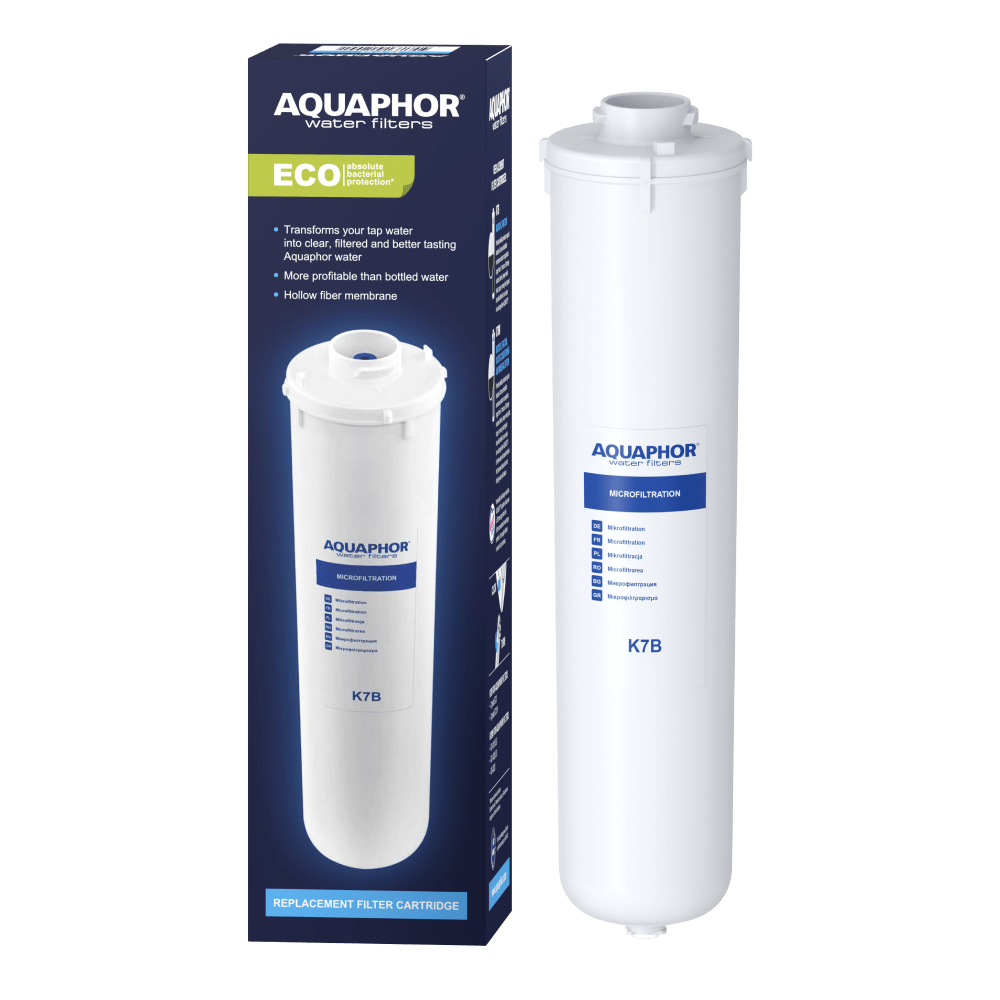 AQUAPHOR K7B Cartuccia Filtrante di Ricambio per Sistemi Crystal | Membrana a Fibra Cava 0,1 Micron