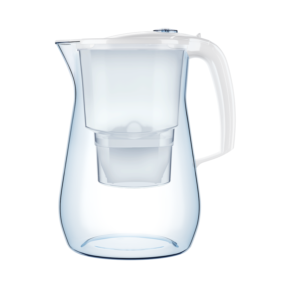 AQUAPHOR Onyx Maxfor+ Caraffa Filtrante 4,2 L | Resistente agli Urti | Contatore Meccanico | 200 L