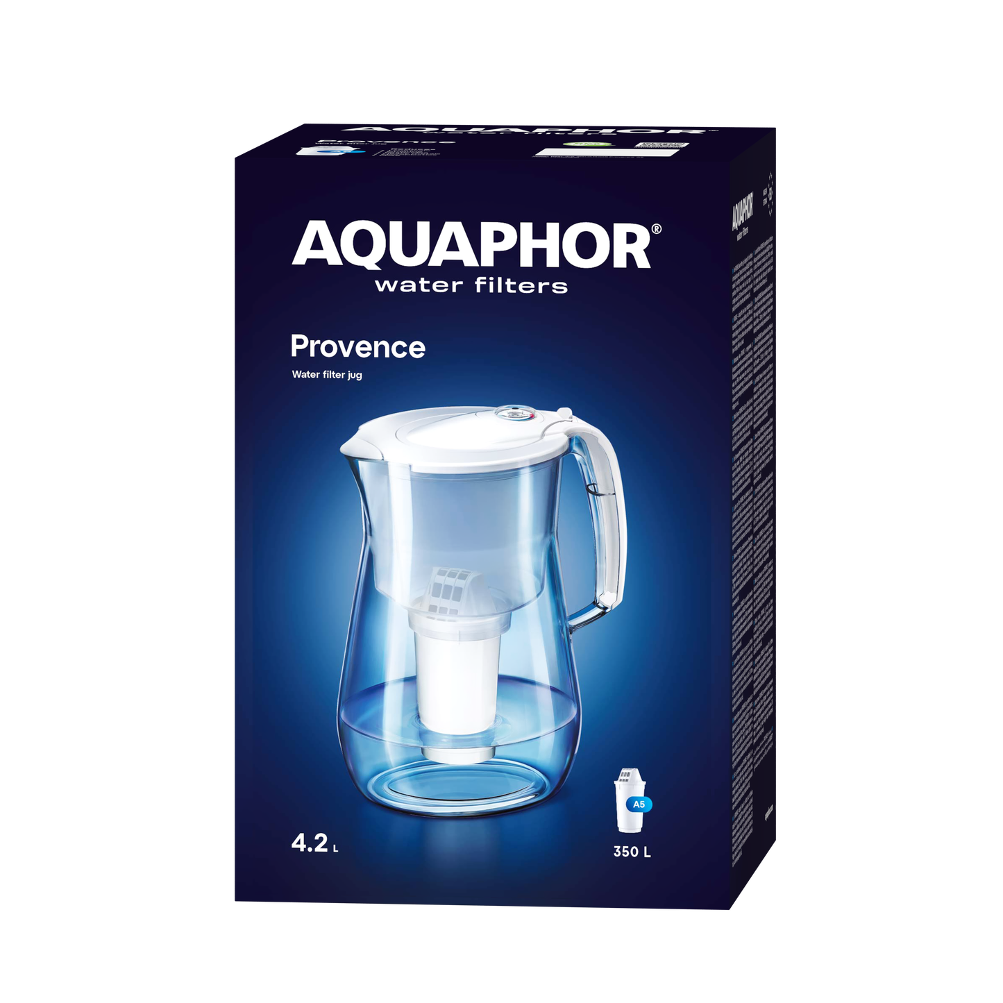 AQUAPHOR Provence A5 Caraffa Filtrante 4,2 L | Tritan™   Contatore Filtro | 350 L