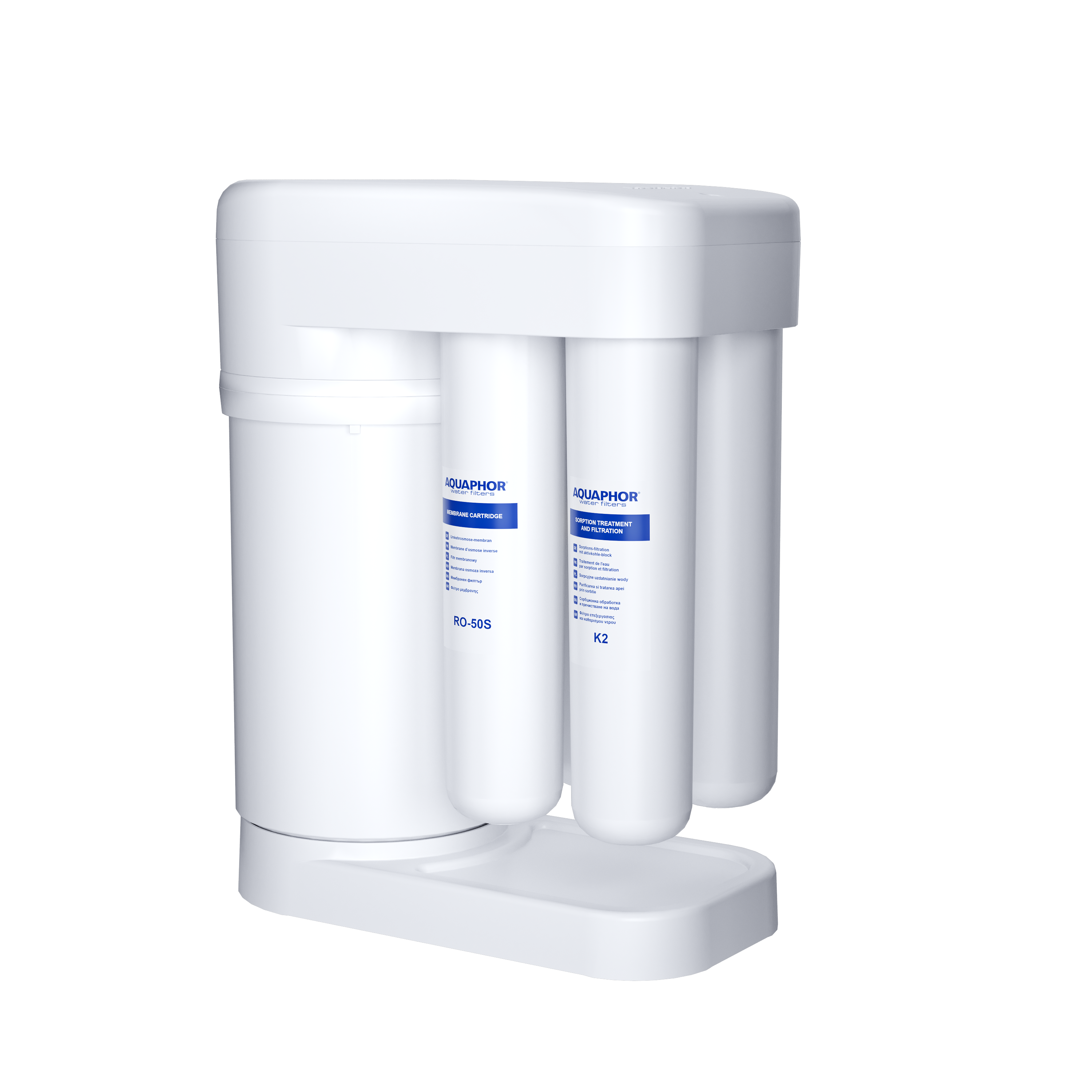 AQUAPHOR RO-101S Sistema ad Osmosi Inversa Compatto 5 L | 190 L/giorno | Acqua Pura per Bere e Cucina