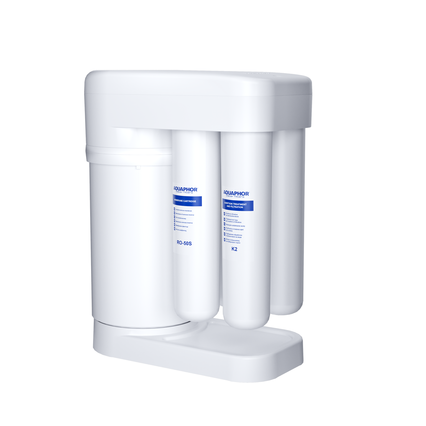 AQUAPHOR RO-101S Sistema ad Osmosi Inversa Compatto 5 L | 190 L/giorno | Acqua Pura per Bere e Cucina