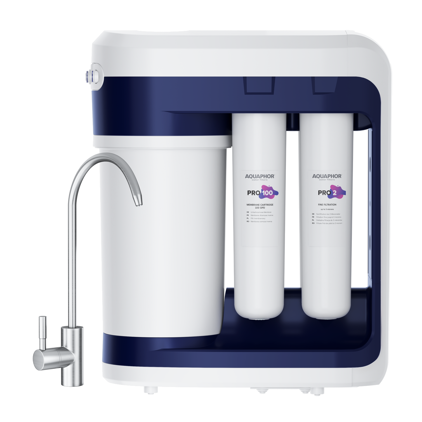 AQUAPHOR RO-202S Pro Sistema ad Osmosi Inversa Premium con Pompa Integrata e Controllo Digitale | 5 L | 380 L/giorno