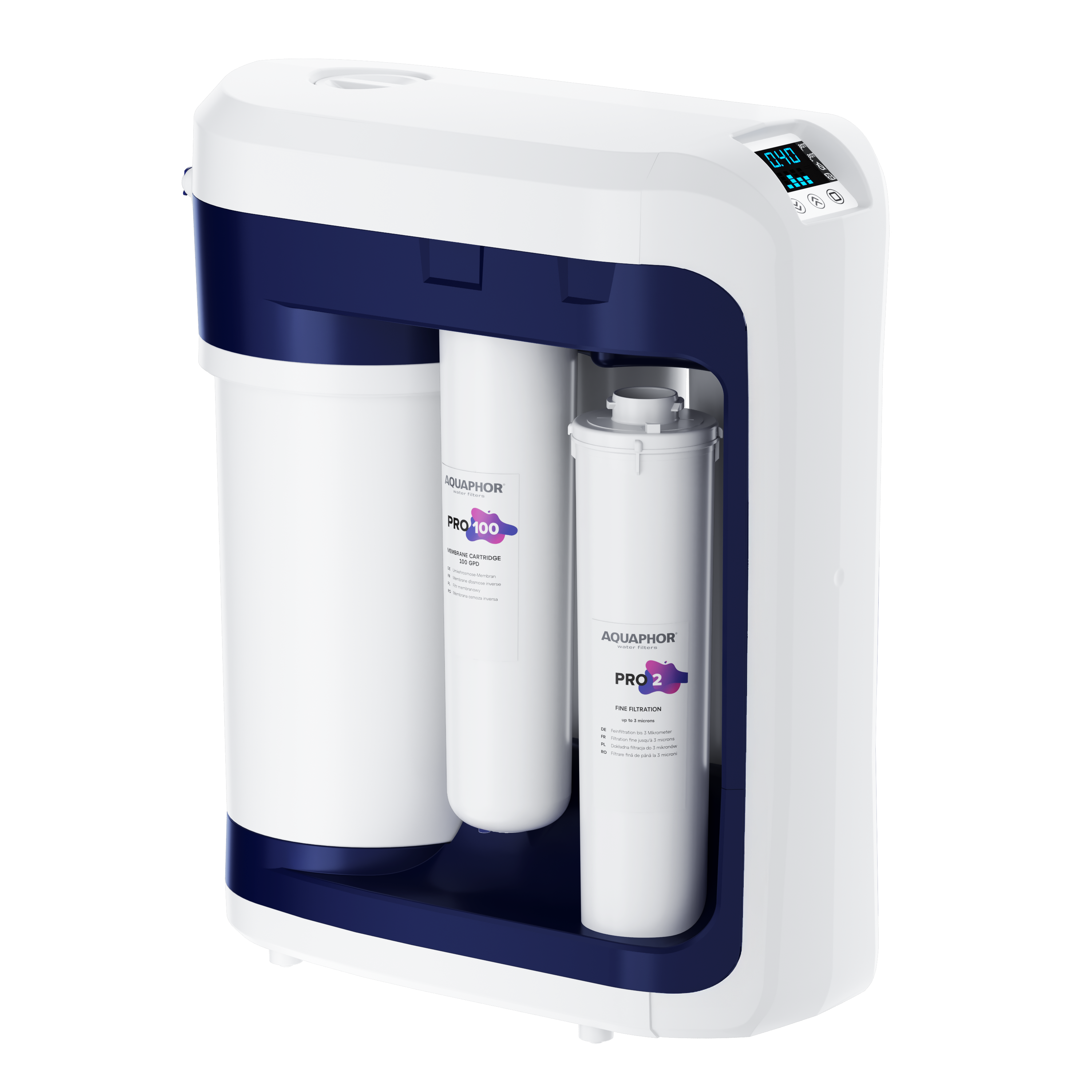 AQUAPHOR RO-202S Pro Sistema ad Osmosi Inversa Premium con Pompa Integrata e Controllo Digitale | 5 L | 380 L/giorno