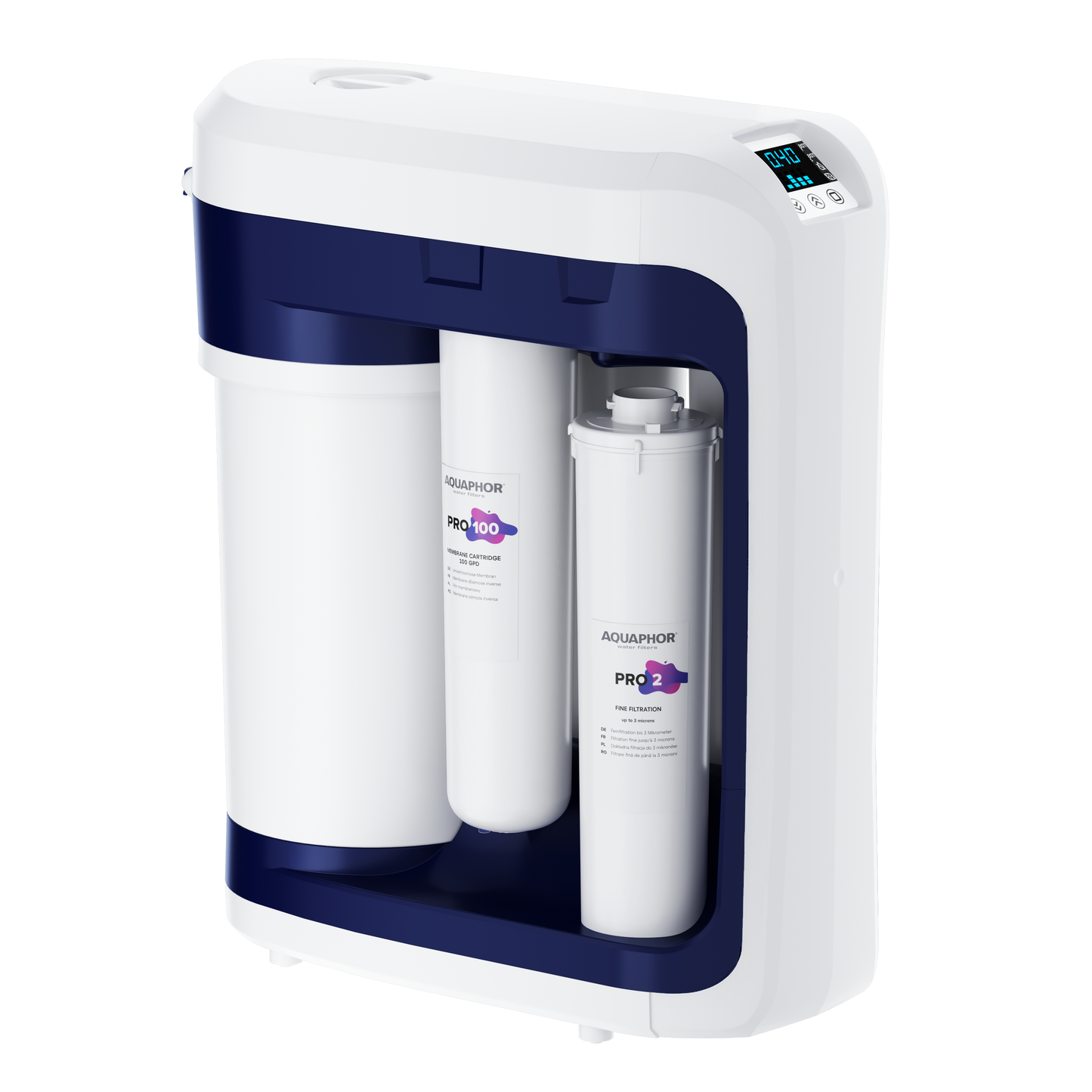 AQUAPHOR RO-202S Pro Sistema ad Osmosi Inversa Premium con Pompa Integrata e Controllo Digitale | 5 L | 380 L/giorno