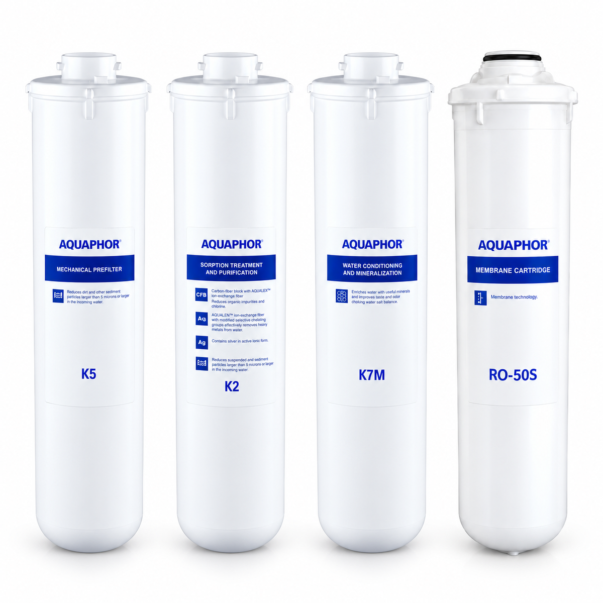 AQUAPHOR K5 + K2 + K7M + RO-50S  – Kit Ricambio 18 Mesi per RO-101S