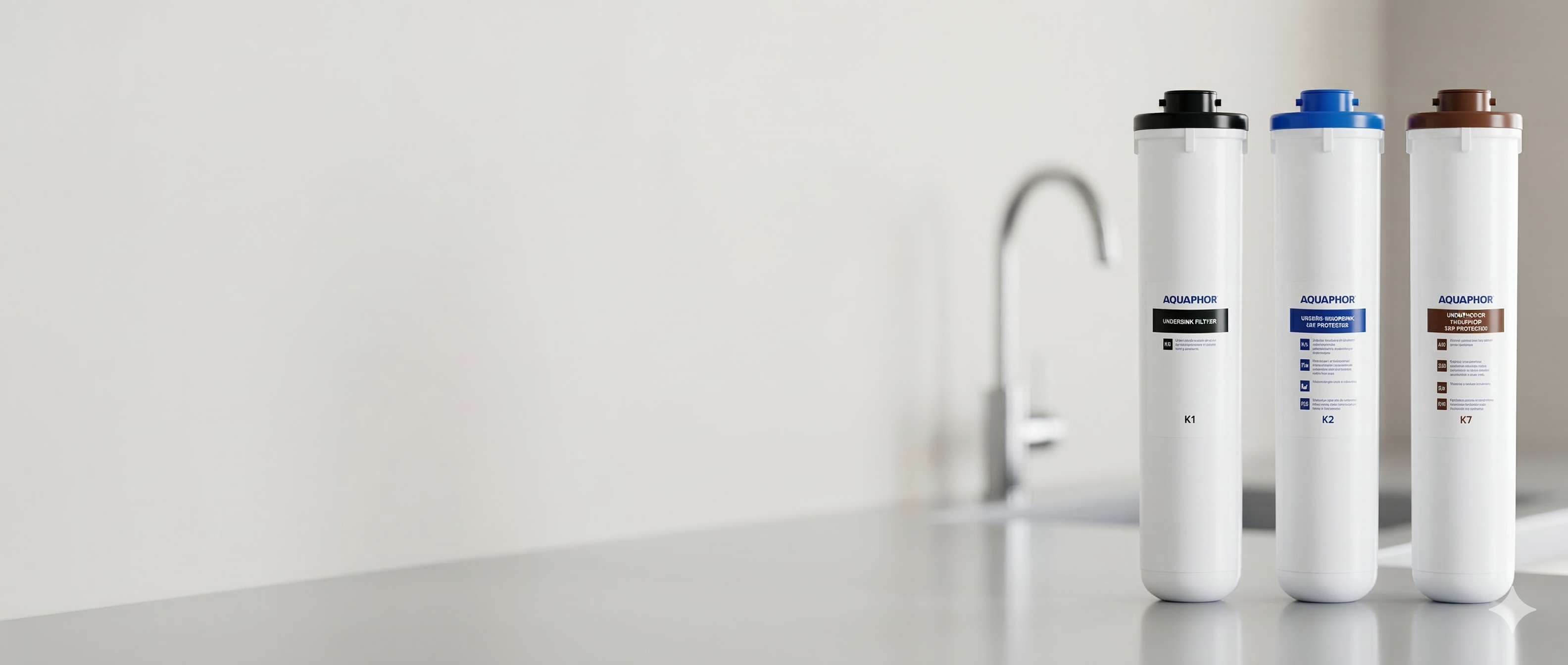Under-sink filter cartridges