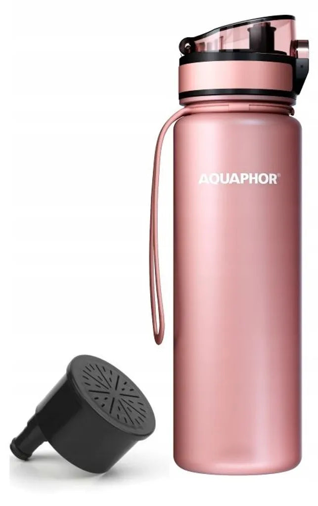 Kit AQUAPHOR City 0,5 L borraccia Filtrante con 3 Cartucce, fino a 450 L