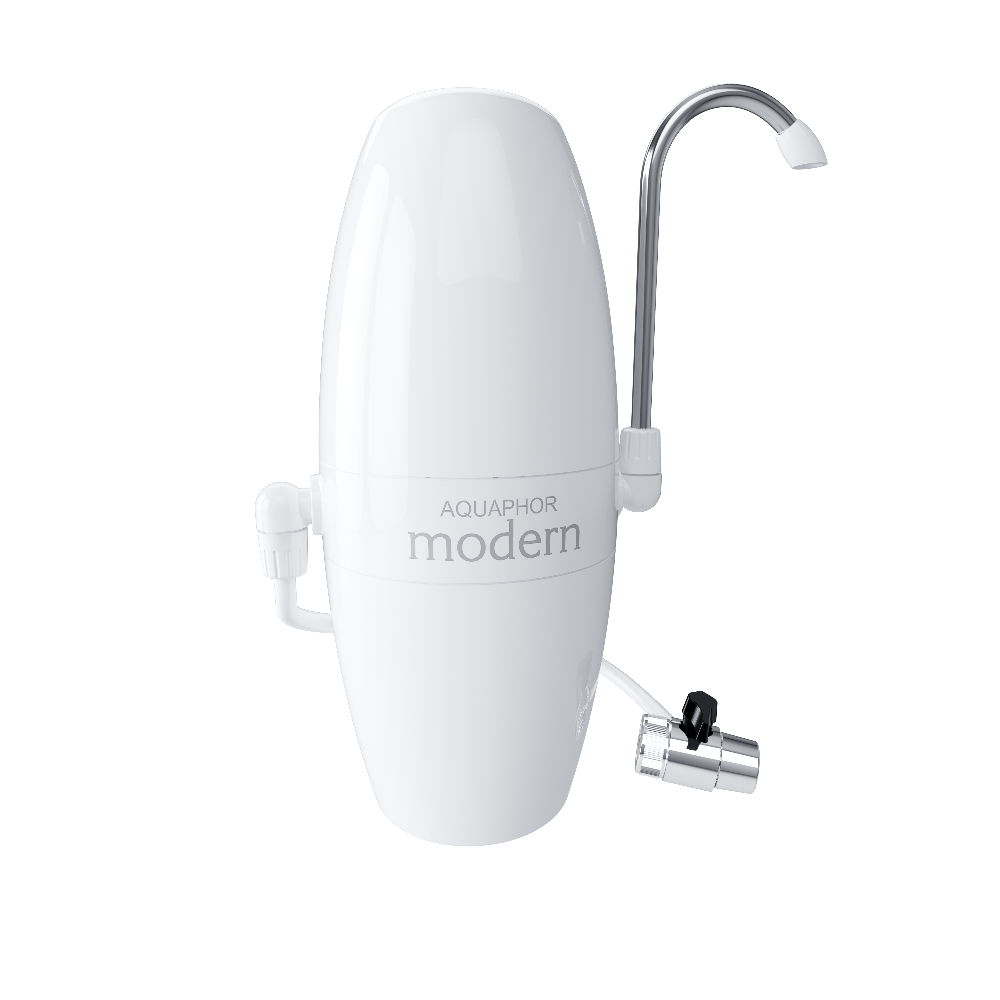 AQUAPHOR Modern H Filtro da Rubinetto per Acqua Potabile | 1000 L | Con Deviatore