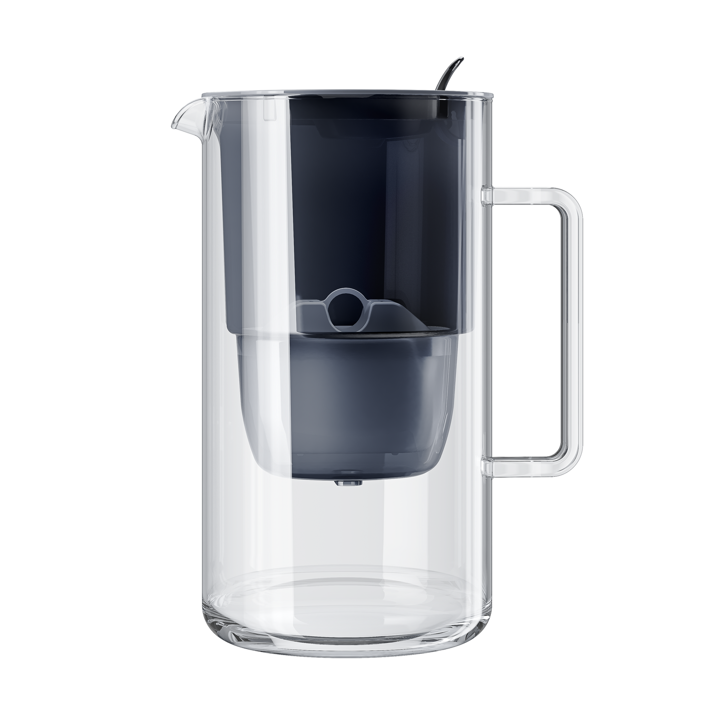 AQUAPHOR Glass Maxfor+ Caraffa Filtrante in Vetro 2,5 L | Contatore Meccanico | 200 L | Design Premium