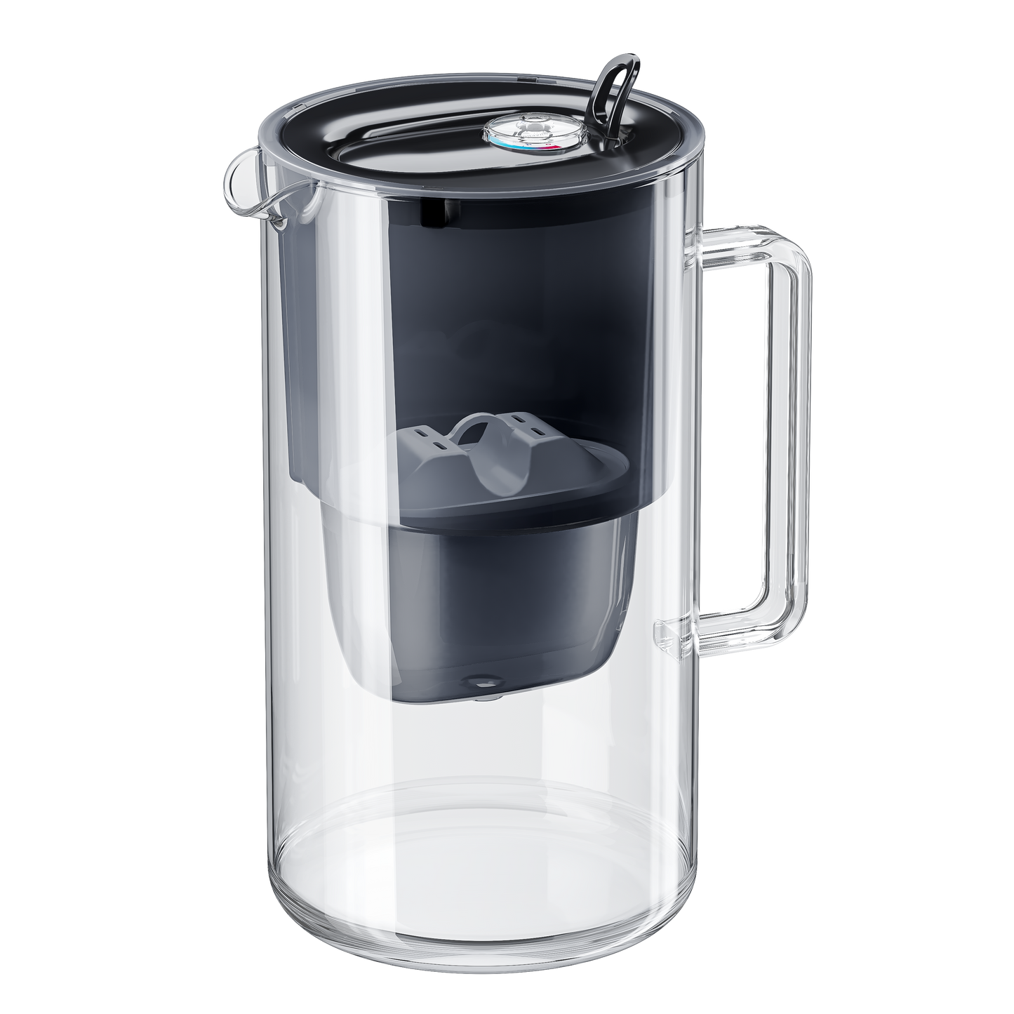 AQUAPHOR Glass Maxfor+ Caraffa Filtrante in Vetro 2,5 L | Contatore Meccanico | 200 L | Design Premium