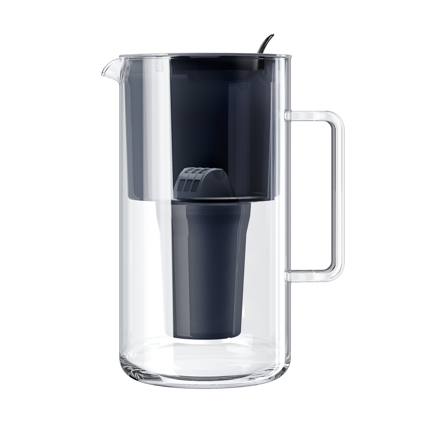 AQUAPHOR Nord A5 Caraffa Filtrante in Vetro 2,5 L | Contatore Filtro | 350 L | Design Premium
