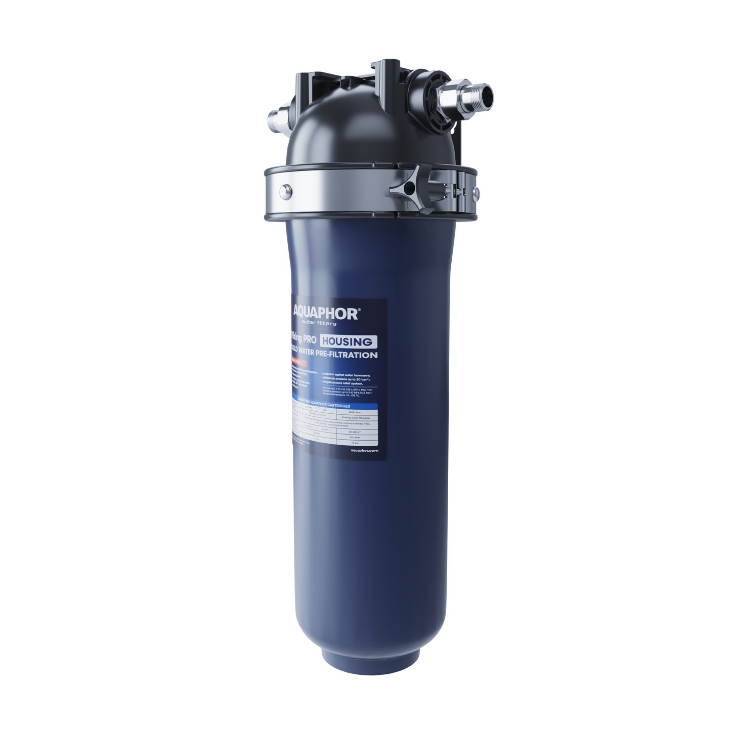 AQUAPHOR Viking PRO Contenitore per Filtro Acqua Fredda ad Alta Resistenza | Per Prefiltrazione Domestica
